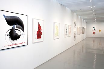Contemporary art exhibition Hassan Massoudy Words Breath Gesture at Sundaram Tagore Gallery New York New York United States