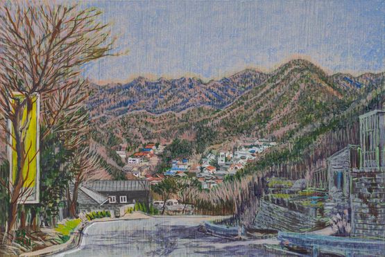 Beotgogae Hill by Min Joung-Ki contemporary artwork Painting