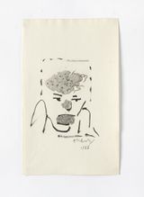Untitled Flora Danica by Pierre Alechinsky contemporary artwork drawing painting works on paper
