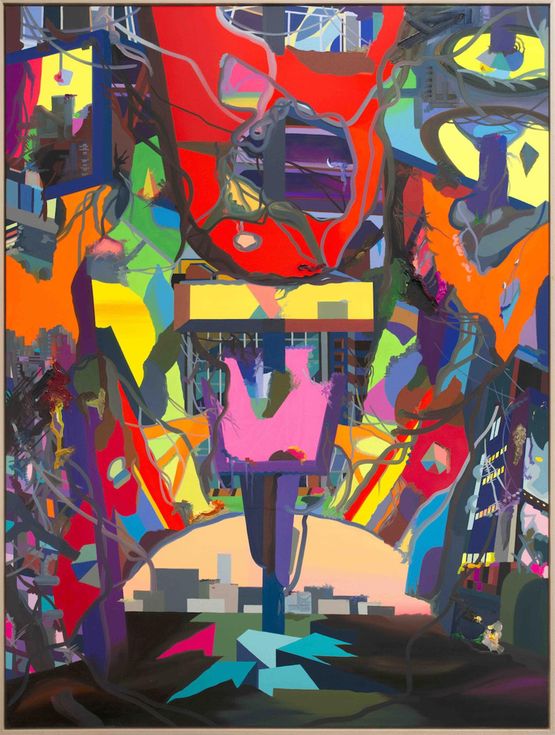 Sunrise by Franz Ackermann contemporary artwork Painting