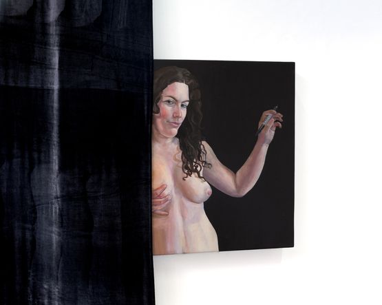 Portrait of the Artist as a Young Girl by Maya Silverberg contemporary artwork Painting
