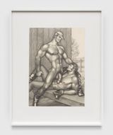 Untitled from Cyclist and the Farmer Boy by Tom of Finland contemporary artwork drawing