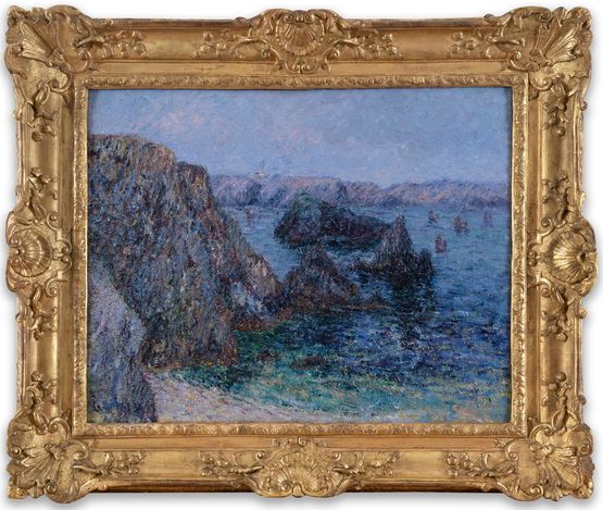 Belle-ile La Baie de Goulphar by Gustave Loiseau contemporary artwork Painting