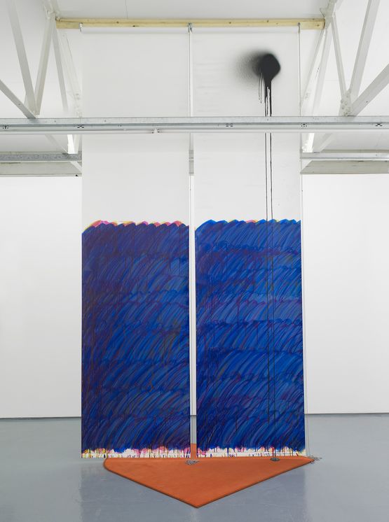Blind No. 19 Seventeen-foot Ceiling or Lower Phthalo Blue Green ShadeTransparent Yellow Iron OxideQuinacridone Magenta by Stephen Prina contemporary artwork Mixed Media