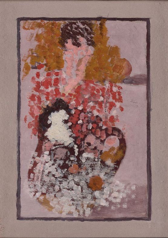 Etude pour Le Corsage a carreaux by Pierre Bonnard contemporary artwork Painting