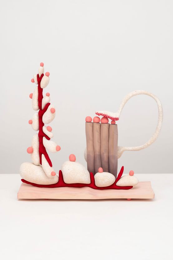 Pink pollinova by Matthew Ronay contemporary artwork Painting