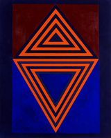 Code 2 by Lubna Chowdhary contemporary artwork painting works on paper