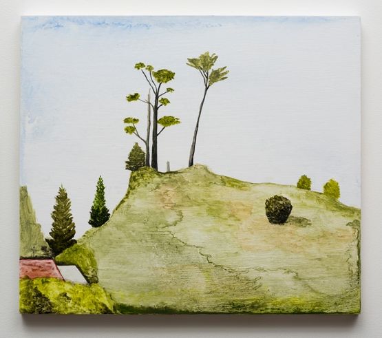 Pigeon Mountain Auckland by Noel Mckenna contemporary artwork Painting