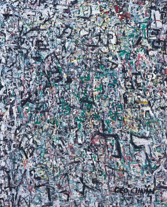 Linear Structure by George Chann contemporary artwork Painting