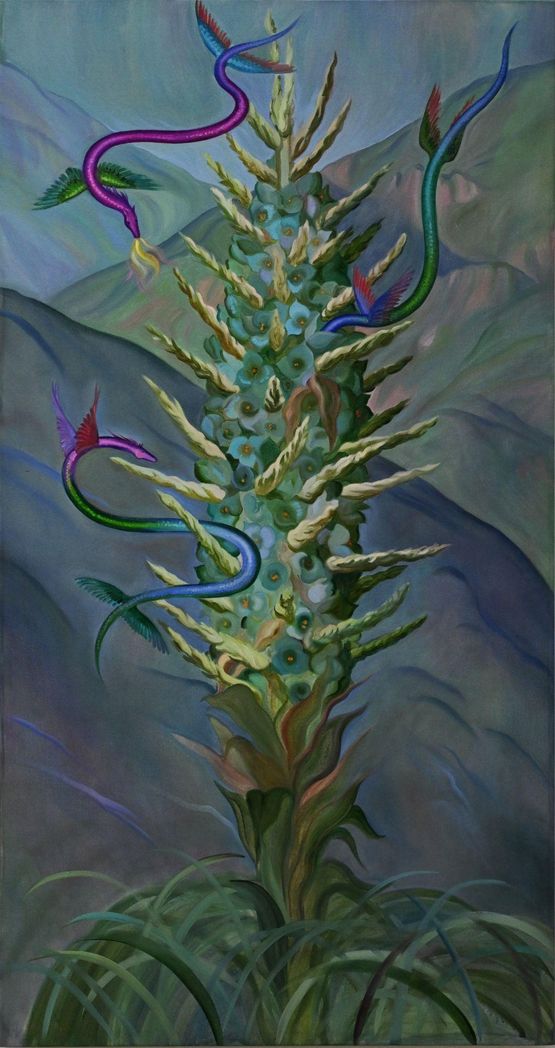 Pollinators by Evgeniya Dudnikova contemporary artwork Painting