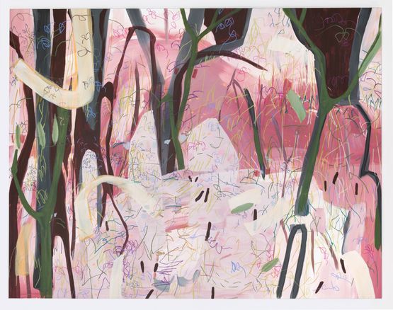 Blushing Woods by Janaina Tschape contemporary artwork Works on Paper