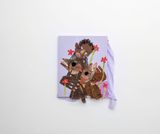 ROTTED GOAT HEAD BLUES SMELLS OF POOR CUSTOMER RELATIONSHIP by Anya Paintsil contemporary artwork painting textile