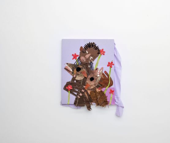 ROTTED GOAT HEAD BLUES SMELLS OF POOR CUSTOMER RELATIONSHIP by Anya Paintsil contemporary artwork Painting