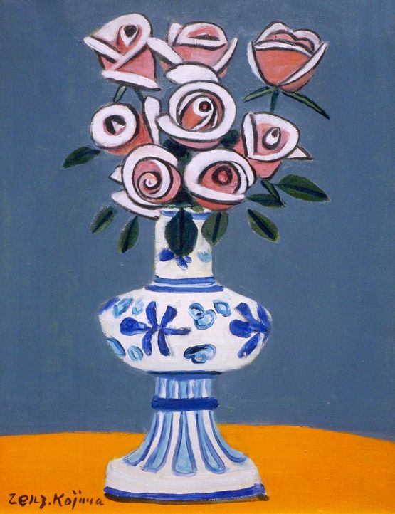 Roses by Zenzaburo Kojima Estate contemporary artwork Painting