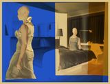Cyborg 4 Indigo Radioactive series by Isaac Julien contemporary artwork painting