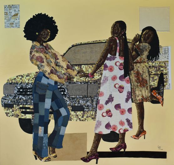 IN ONE ACCORD by Michael Gah contemporary artwork Textile