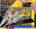 Two Users Play A Logic Game at 9 pm by Zhong Wei contemporary artwork Painting