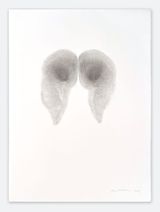 Bottom Print on paper from 1992 by Abigail Lane contemporary artwork drawing works on paper