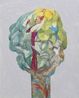 Yellow head by Masaya Chiba contemporary artwork Painting