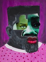 The Black Panjandrum 24 by Larry Amponsah contemporary artwork mixed media painting works on paper