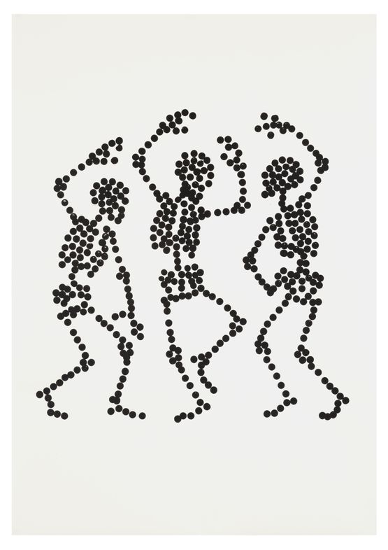 Dance to Dust Drawings 07 by Carlos Amorales contemporary artwork Works on Paper