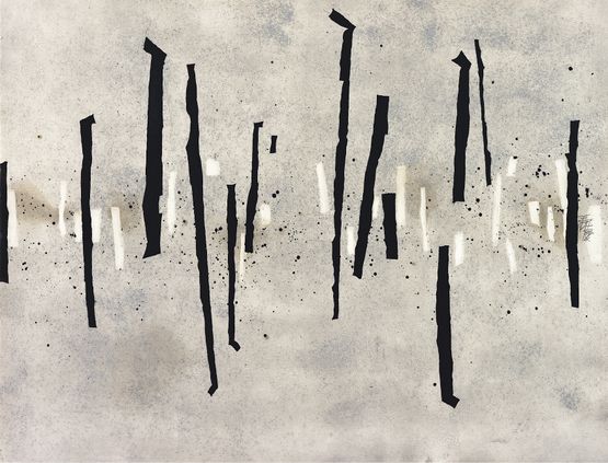 Walking by Wang Huaiqing contemporary artwork Print