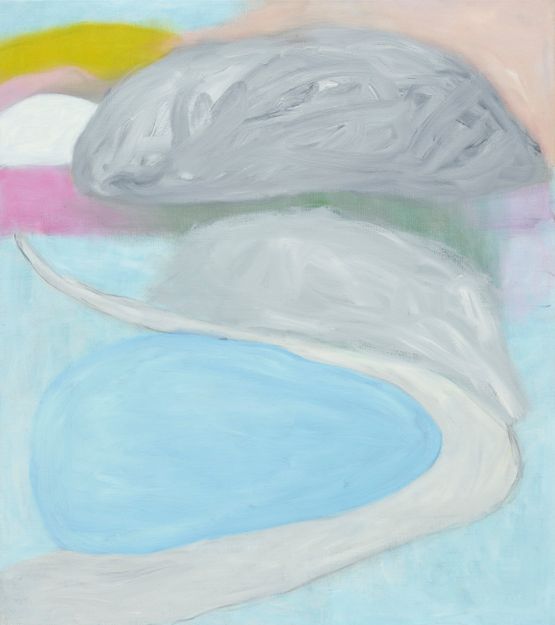 Sky Blue Lake by Jongsuk Yoon contemporary artwork Painting