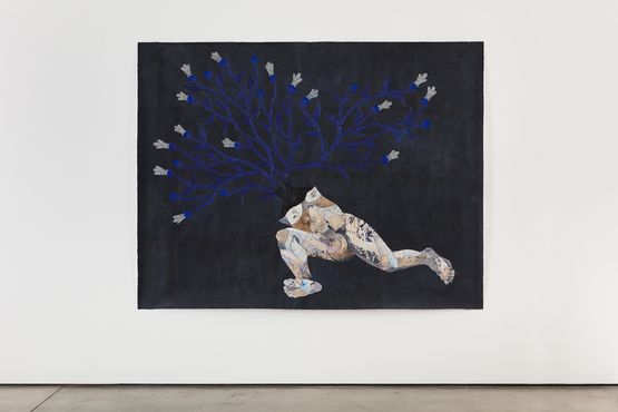 En una oscuridad cosmica growth ruptures between the cracks by Felipe Baeza contemporary artwork Works on Paper