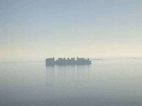 Cargo Ships December 16 2023 911 am by Richard Misrach contemporary artwork Print