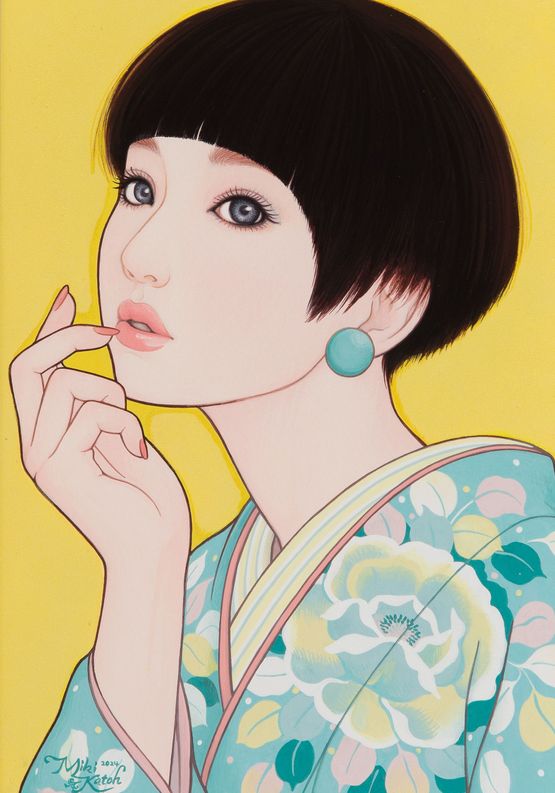 SAIKA6 Blue Rose by Miki Kato contemporary artwork Works on Paper