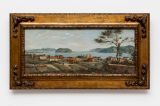 Cena de marinha com casas Seascape With Houses by Benedito Calixto contemporary artwork painting