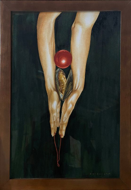 Gathering Pearls from the Snout of Every Storm by Dian Suci contemporary artwork Works on Paper