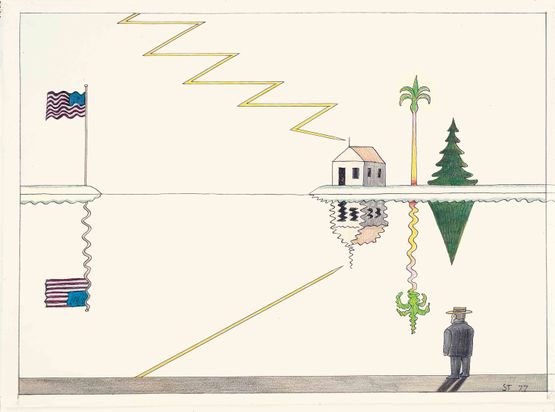 Reflections by Saul Steinberg contemporary artwork Works on Paper