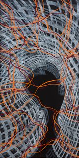 Mycelium by Caroline Rothwell contemporary artwork drawing painting