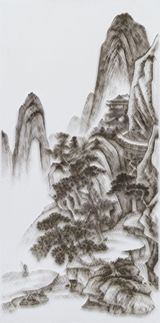 Imitating Dong Yuans Landscape by Chang Dao-Chien by Chen Chun-Hao contemporary artwork sculpture