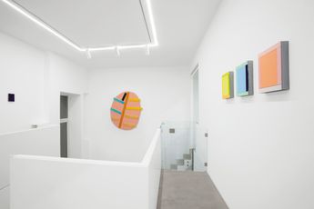 Contemporary art exhibition Imi Knoebel Painting Color Space at Dep Art Gallery Milan Italy