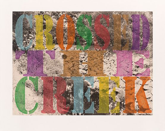 Suburban No. 2. Crossed the Creek by Tracey Moffatt contemporary artwork Painting
