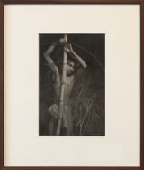 Young man with bamboo and sickle by Lionel Wendt contemporary artwork photography