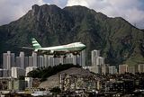 Lions Rock Cathay Pacific Jet and Kowloon Walled City Hong Kong by Greg Girard contemporary artwork photography print