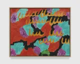 Untitled Orange Squiggles by Paul Thek contemporary artwork painting