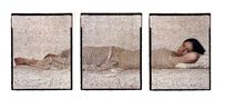 Les Femmes du Maroc Reclining Odalisque by Lalla Essaydi contemporary artwork Print