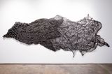 Charred hyphal mat by Pakkiyarajah Pushpakanthan contemporary artwork painting textile