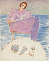 Lavender Girl by Milton Avery contemporary artwork painting