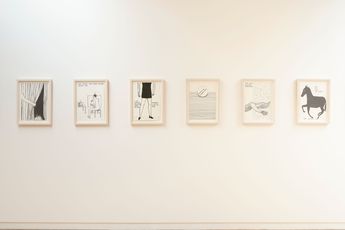 Contemporary art exhibition David Shrigley Works On Paper at Two Rooms Auckland New Zealand