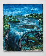 Waterfalls by Ken Taylor Reynaga contemporary artwork painting works on paper