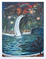 Pool in the Valley by Liz Walsh contemporary artwork painting