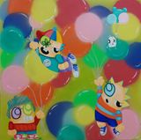 Going up by Debbie Reda contemporary artwork painting