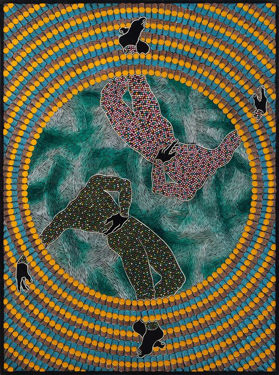 Inzalo Yelanga by Sthenjwa Luthuli contemporary artwork Painting