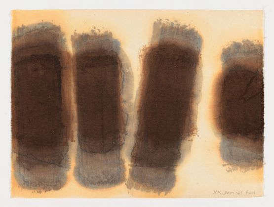 Burnt Umber and Ultramarine by Yun Hyong-Keun contemporary artwork Painting