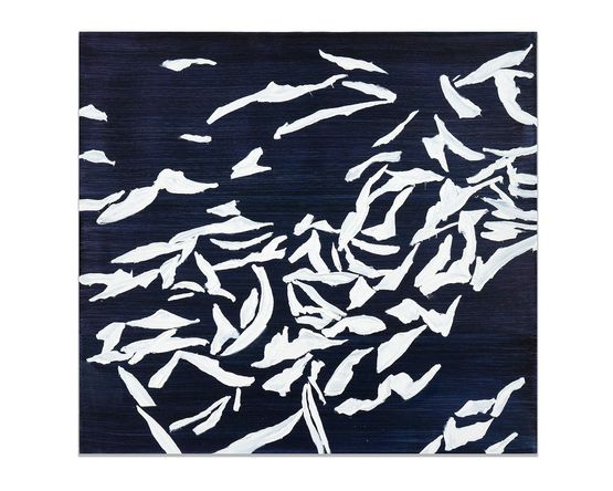 Ba Zasa Blue Violet 3 by Ricardo Mazal contemporary artwork Painting